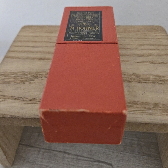 Vintage M Hohner Echo Grand Prix Curved Harmonica With Box Germany - Picture 5 of 13